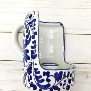 Blue & White Candle Holder